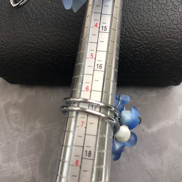 Hawaiian Jewelry Design 3-piece Bracelet Cluster Ring Earring Set Beachy Bling - Picture 14 of 15